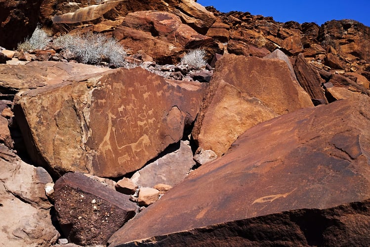 Rupestres - Franck Bordas, paysages avec animaux