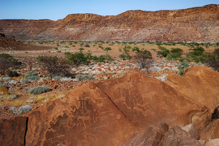Rupestres - Franck Bordas, paysages avec animaux