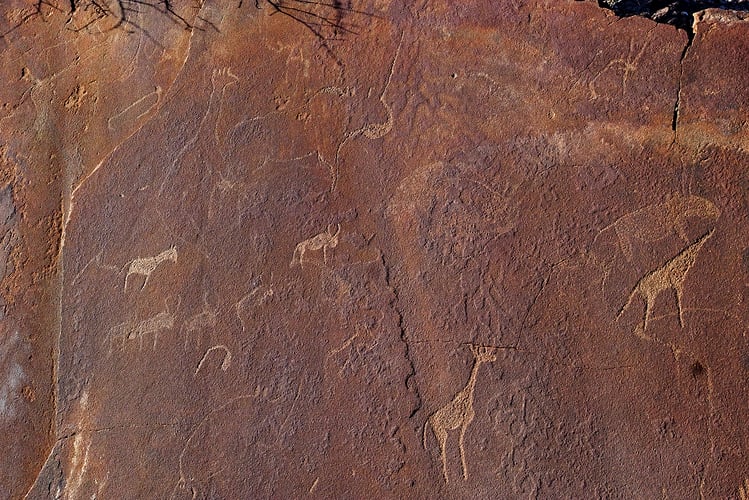 Rupestres - Franck Bordas, paysages avec animaux