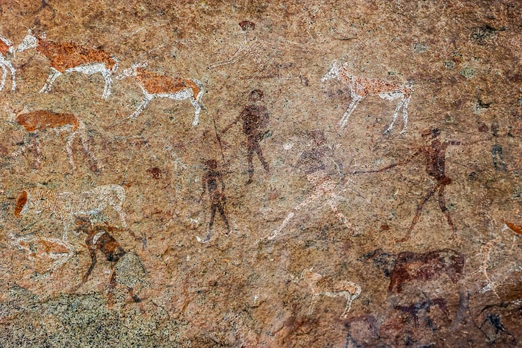 Rupestres - Franck Bordas, paysages avec animaux