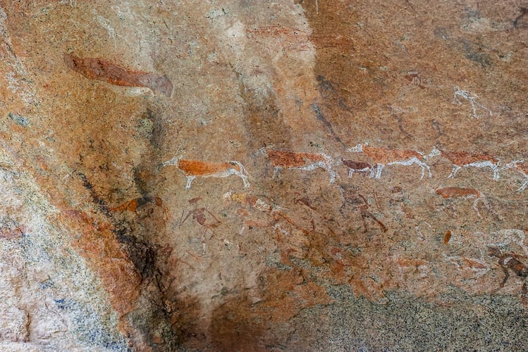 Rupestres - Franck Bordas, paysages avec animaux