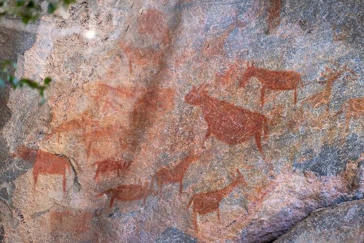 Rupestres - Franck Bordas, paysages avec animaux