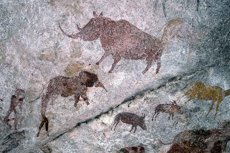 Rupestres - Franck Bordas, paysages avec animaux