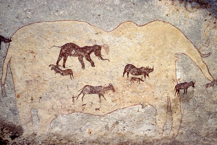 Rupestres - Franck Bordas, paysages avec animaux