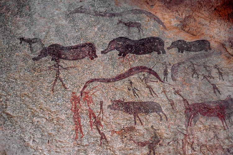 Rupestres - Franck Bordas, paysages avec animaux