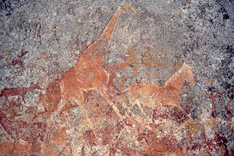 Rupestres - Franck Bordas, paysages avec animaux