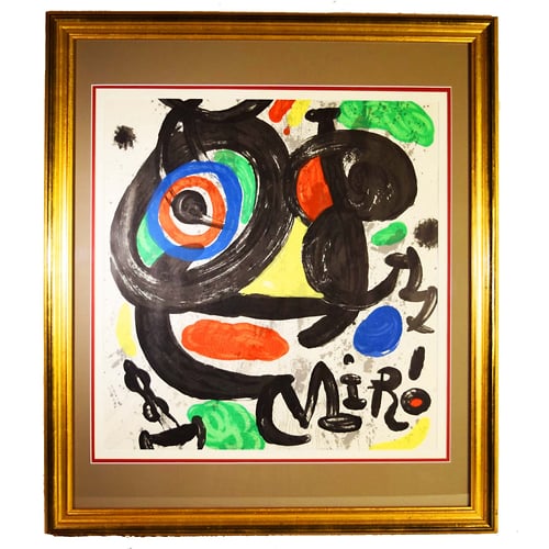 Joan Miro - Affiche pour L'exposition Miro Sculptures - Intro to Fine Art 101 - Atlanta