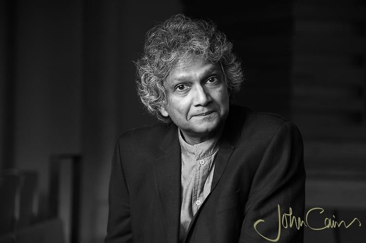 Romesh Gunesekera - Author. Photographed in Wolfson College, Oxford. - John Cairns Photography