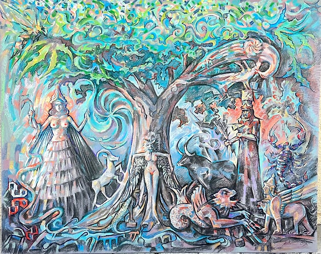 The Divination of the Sosy Tree - Joseph Sarkissian Artwork