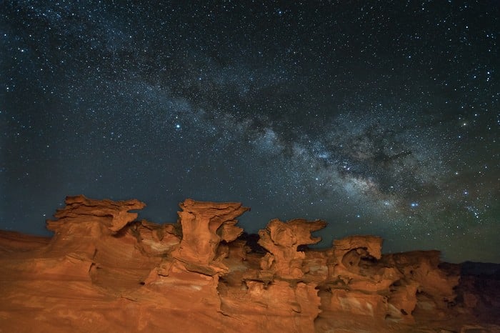 Milky Way over Little Finland, Gold Butte NM, NV - Kirk Marshall Photography