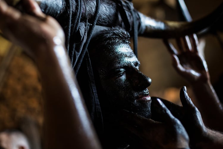 Bulls Fire And Masks - Alejandro Martínez Vélez