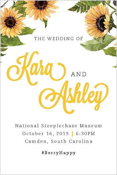 Berry Wedding Program - Melby Studios