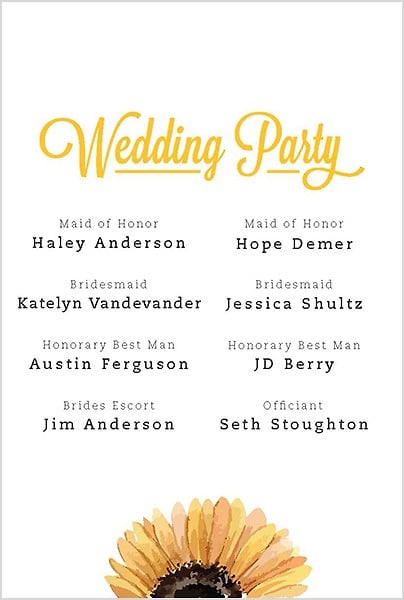 Berry Wedding Program - Melby Studios