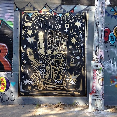 Palm Reader Mural. 2015. - Melissa Uroff