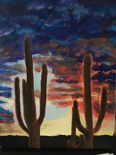 Cactus Sunset - Penney De Pas