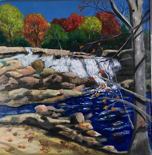 Greenville Falls Park in Autumn - Penney De Pas