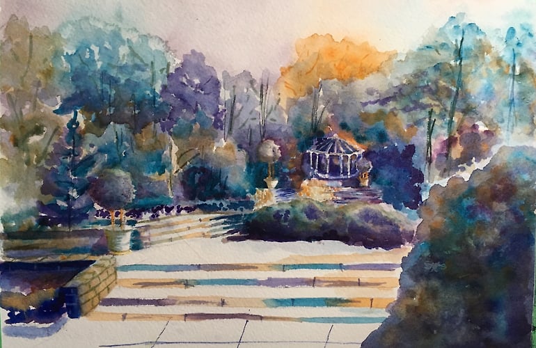 Gazebo in the Garden - Penney De Pas