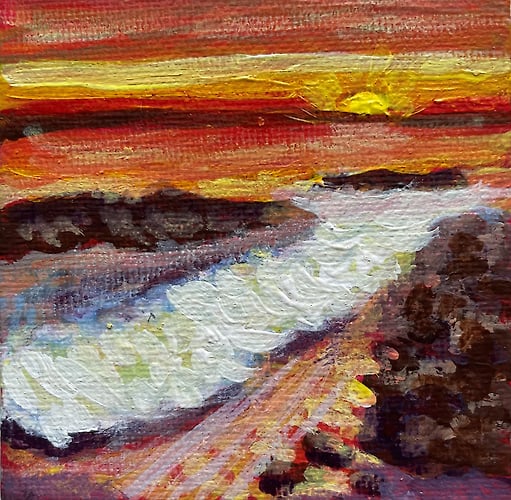 Sunset & Sea Rocks - Mini - Penney De Pas