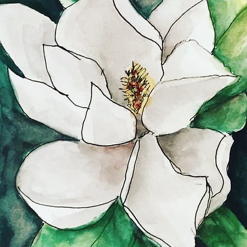 Southern Magnolia Blossom - mini - Penney De Pas