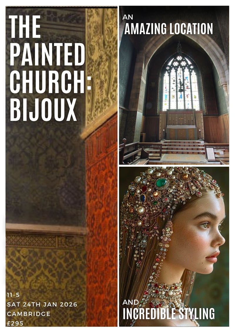 Painted Church Day 1 Bijoux Gowns 4 Models Cambridge 24th January 2026 - TABITHA BOYDELL PHOTOGRAPHY