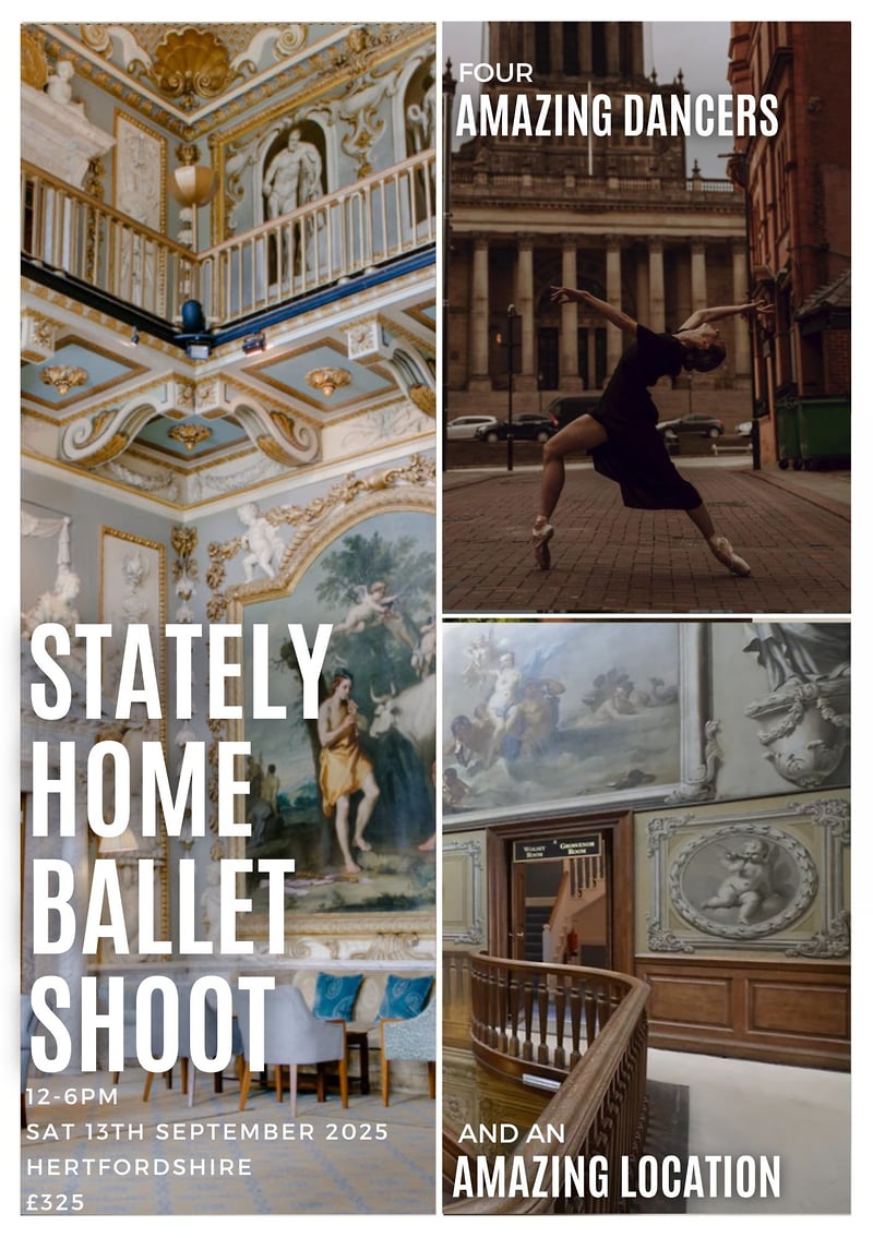 Amazing Location Stately Home Ballet Shoot Hertfordshire 13th September 2025 - TABITHA BOYDELL PHOTOGRAPHY