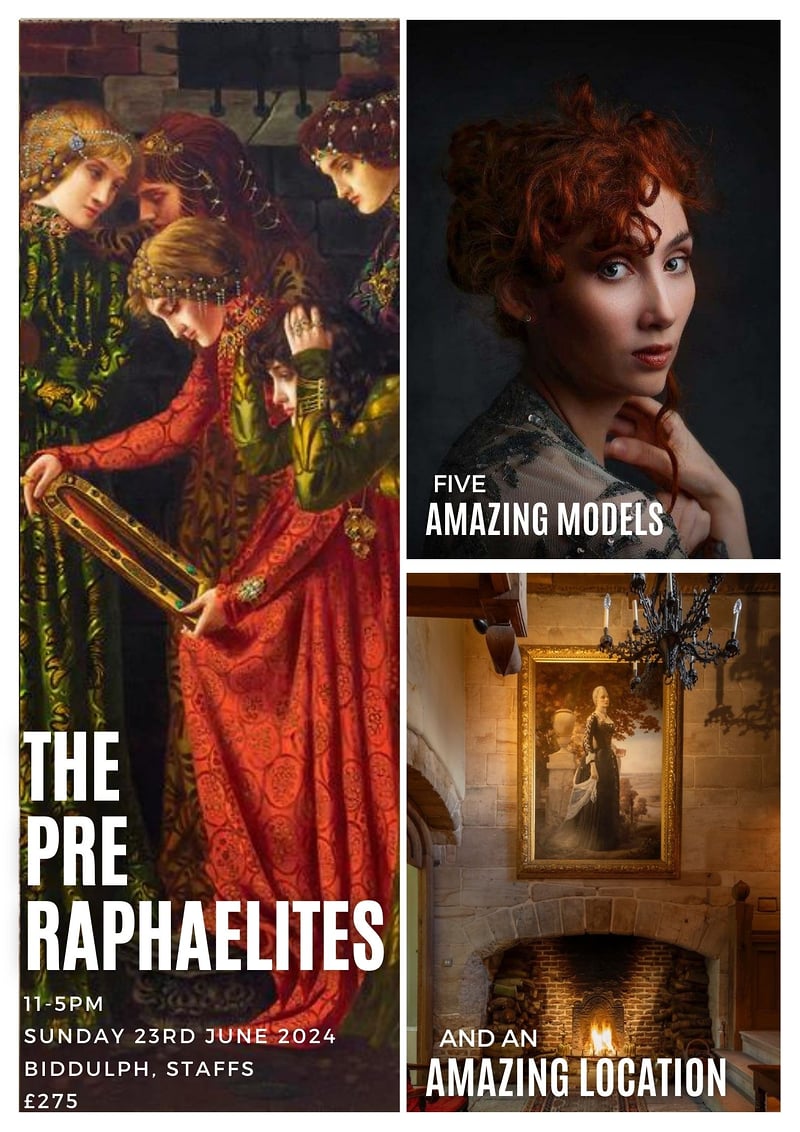 Pre Raphaelite Shoot 5 Models Staffordshire 23rd June 2024 - TABITHA BOYDELL PHOTOGRAPHY