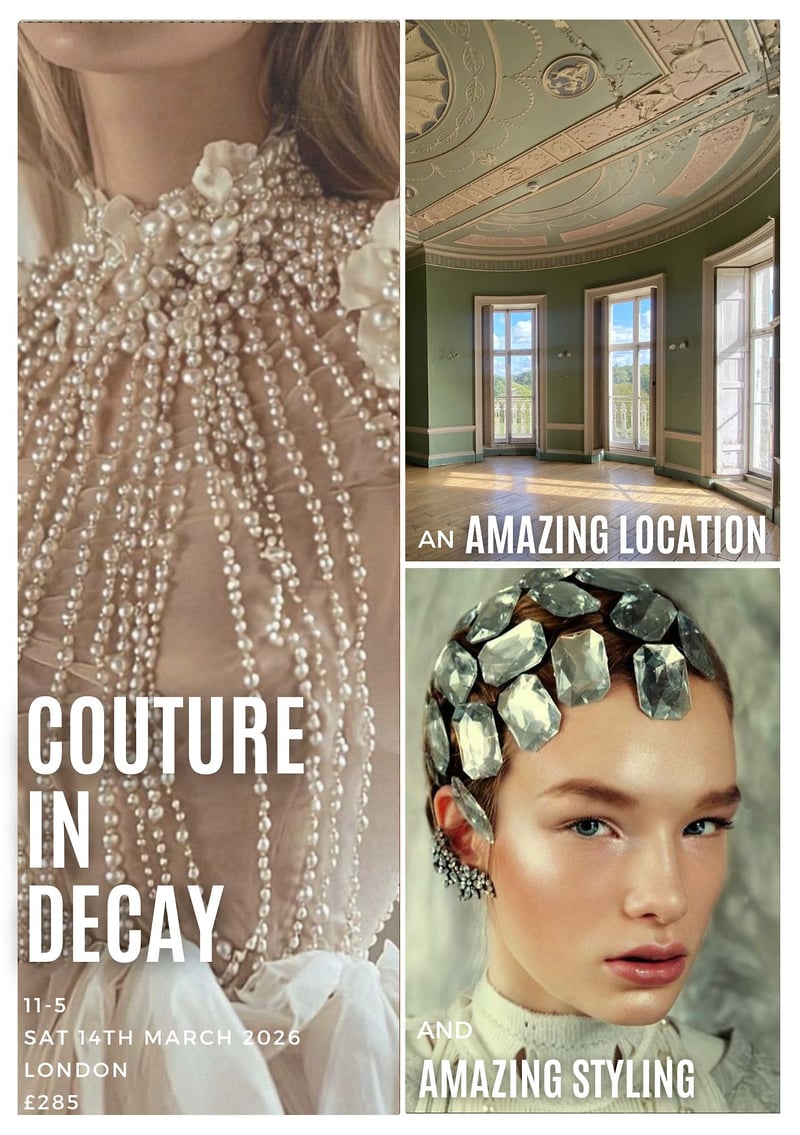 Couture In Decay 4 Model Derelict Stately Home Shoot London 14th March 2026 - TABITHA BOYDELL PHOTOGRAPHY