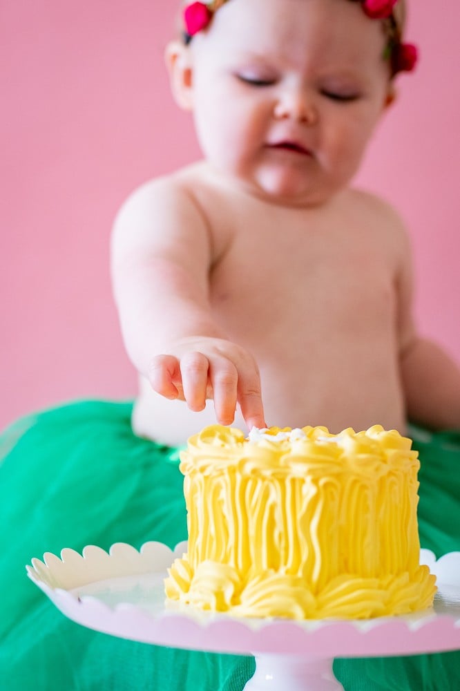 9 20 18 Marigolds Cake Smash - Tessie Pratt Photography