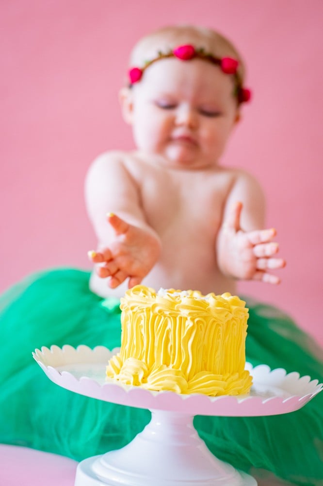 9 20 18 Marigolds Cake Smash - Tessie Pratt Photography