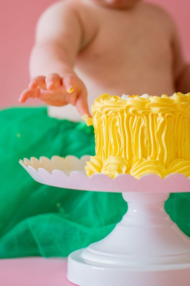 9 20 18 Marigolds Cake Smash - Tessie Pratt Photography