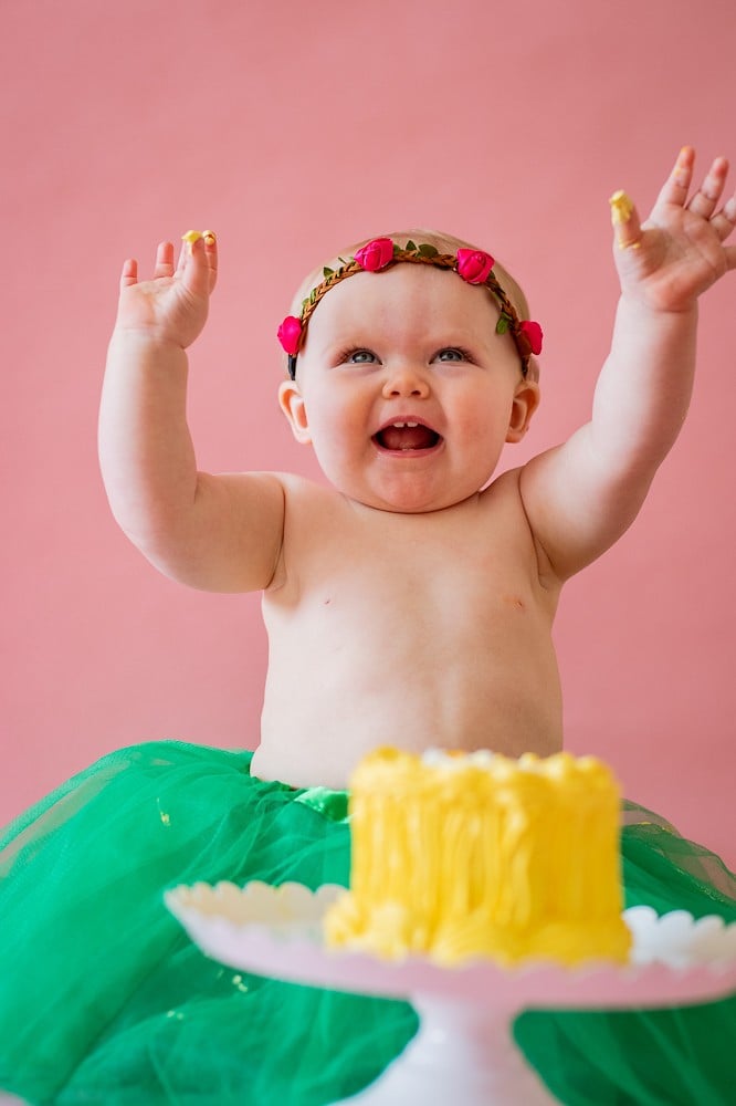 9 20 18 Marigolds Cake Smash - Tessie Pratt Photography