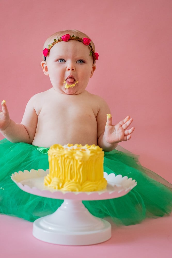 9 20 18 Marigolds Cake Smash - Tessie Pratt Photography