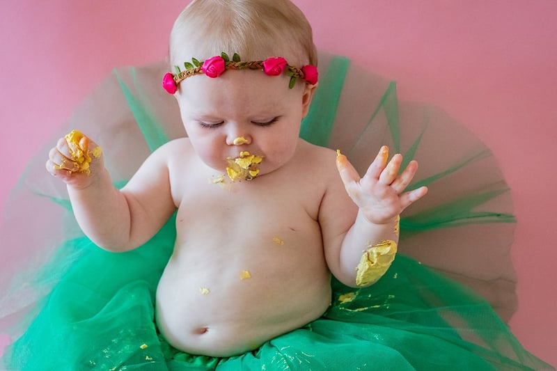 9 20 18 Marigolds Cake Smash - Tessie Pratt Photography