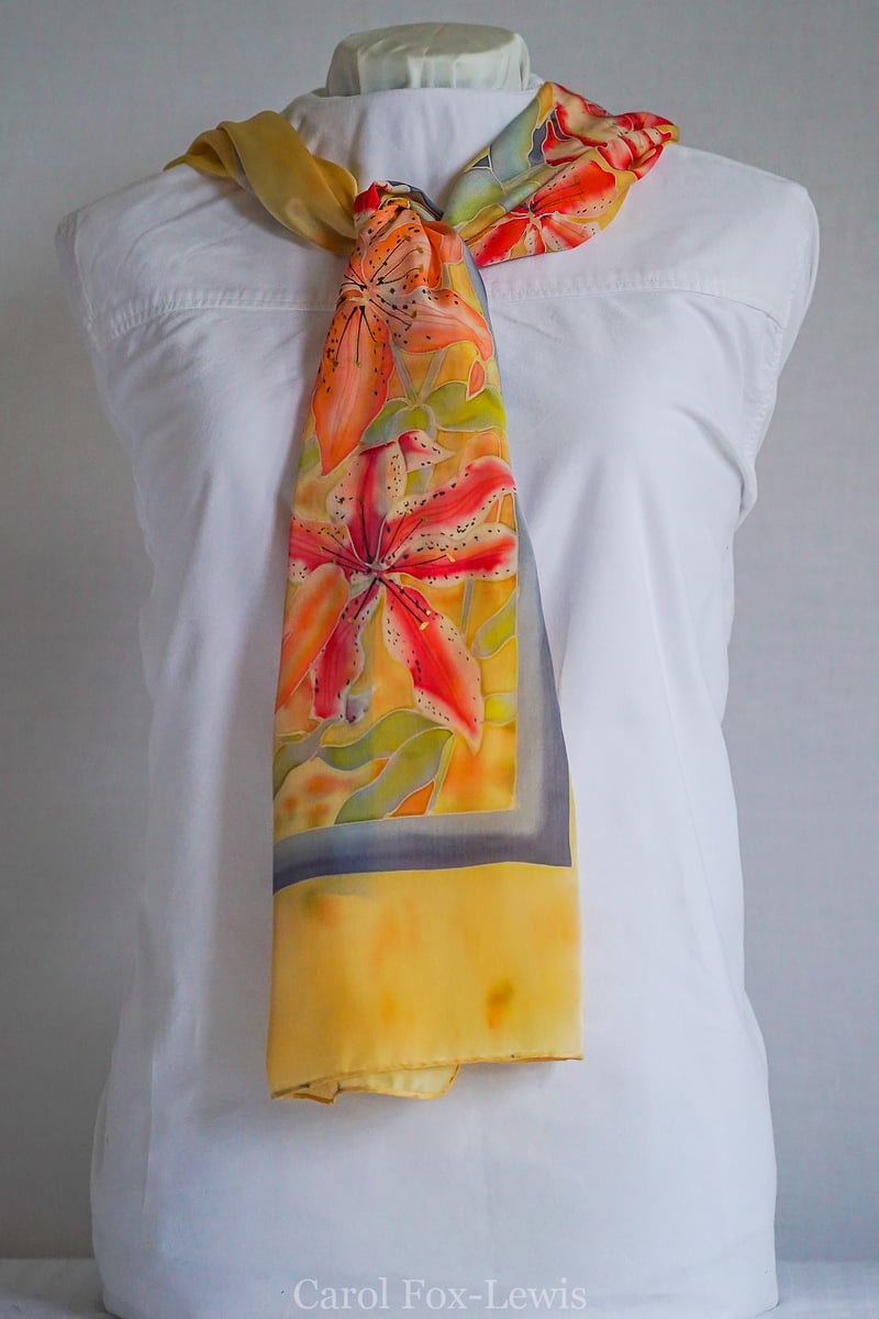 Hand Painted Silks 2 - The Fantastic Mrs. Fox