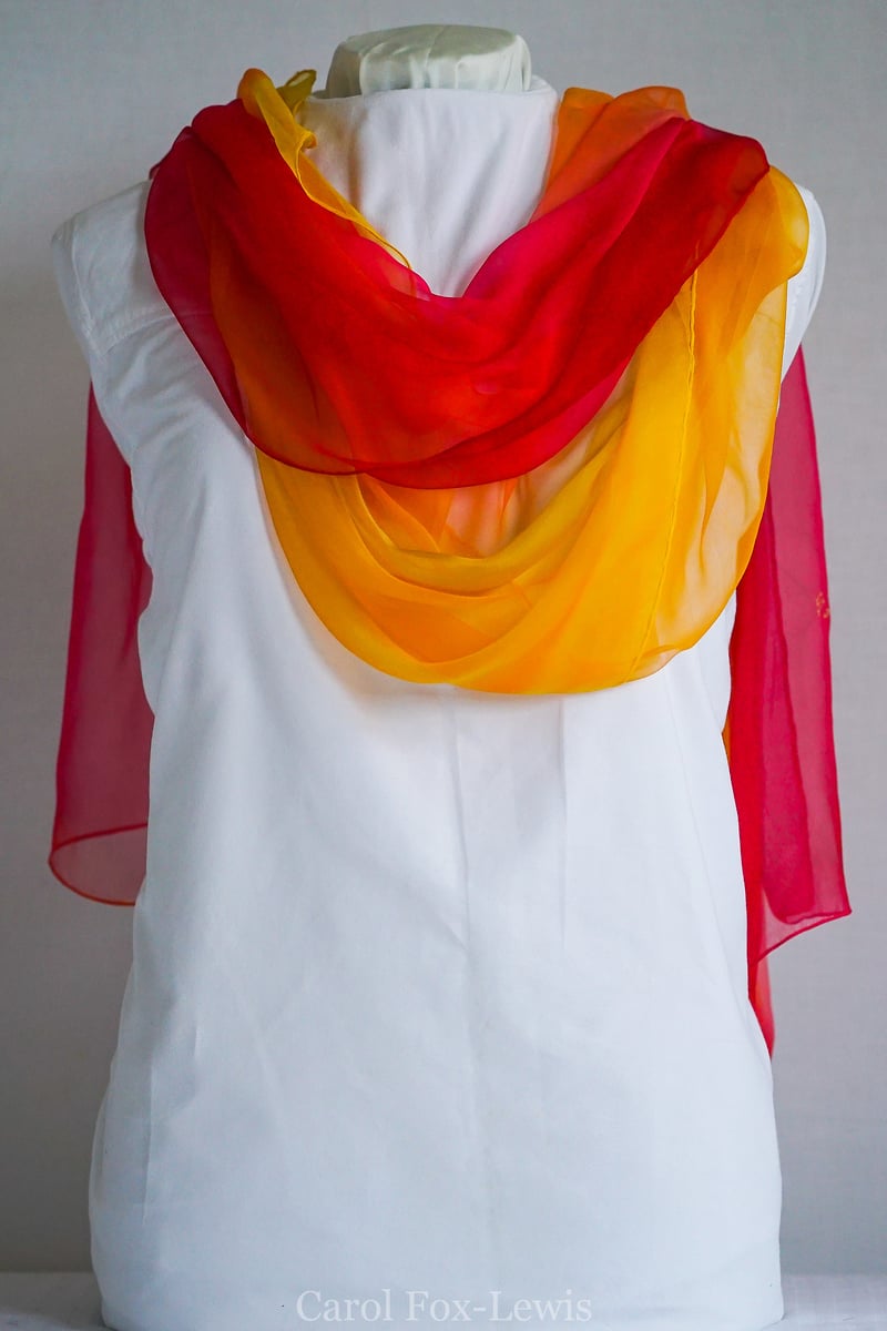 Hand Painted Silks 2 - The Fantastic Mrs. Fox