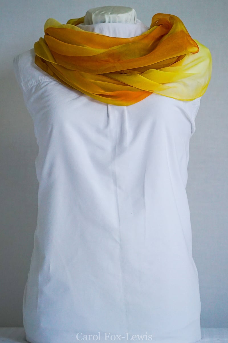 Hand Painted Silks 2 - The Fantastic Mrs. Fox