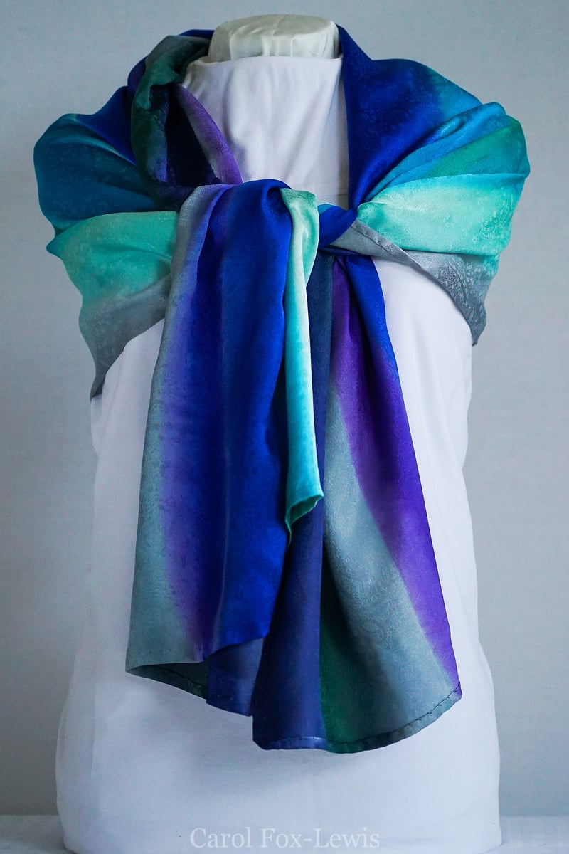 Hand Painted Silks 2 - The Fantastic Mrs. Fox