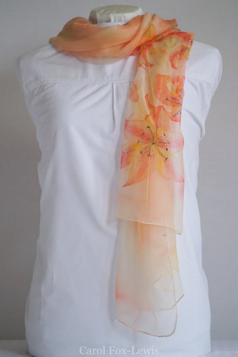 Hand Painted Silks 2 - The Fantastic Mrs. Fox