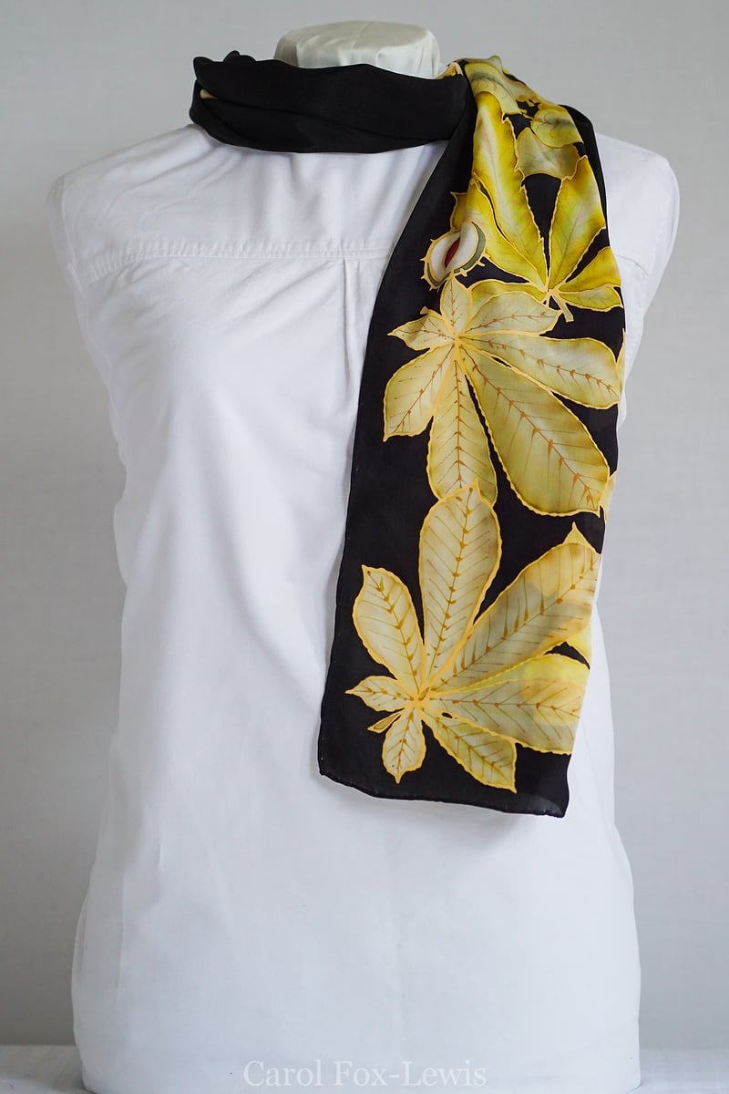 Hand Painted Silks 2 - The Fantastic Mrs. Fox