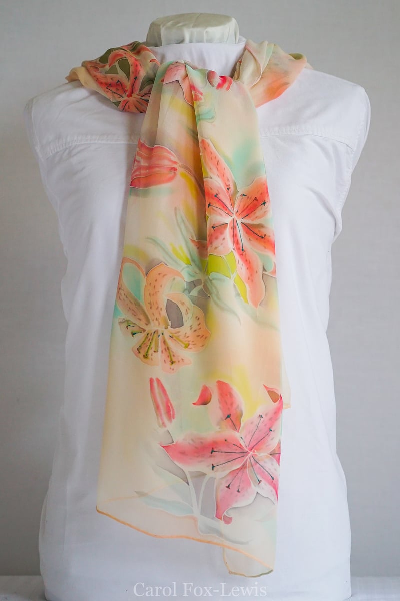 Hand Painted Silks 2 - The Fantastic Mrs. Fox