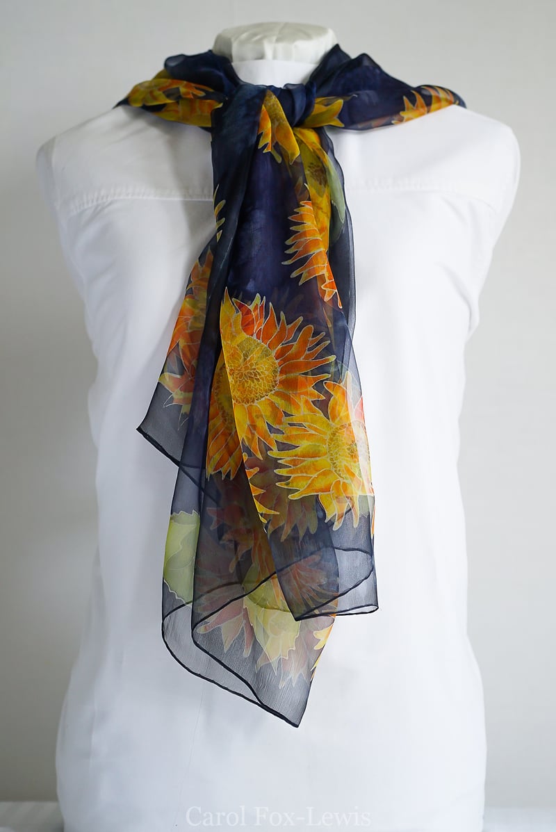 Hand Painted Silks 2 - The Fantastic Mrs. Fox