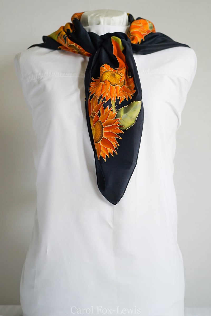 Hand Painted Silks 2 - The Fantastic Mrs. Fox