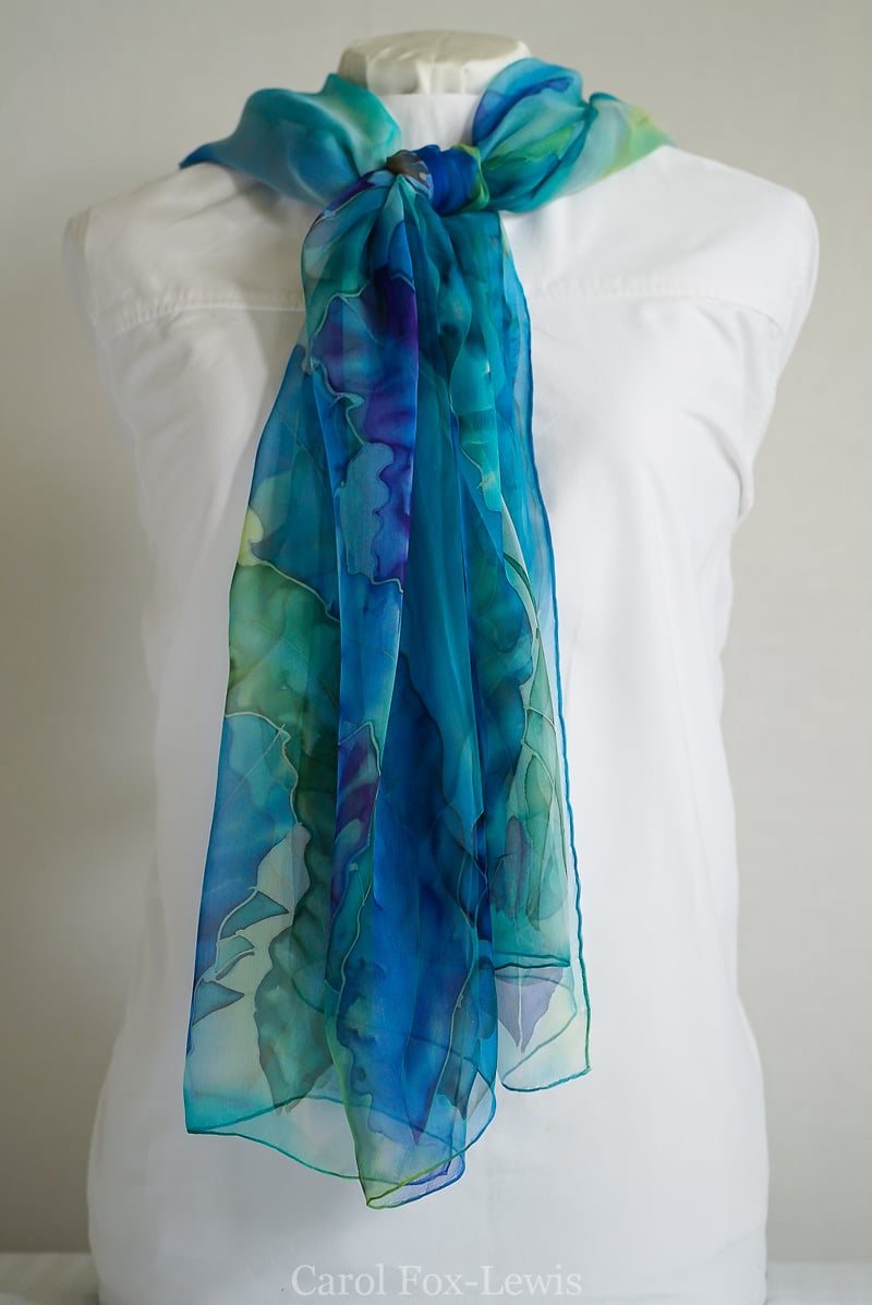 Hand Painted Silks 2 - The Fantastic Mrs. Fox