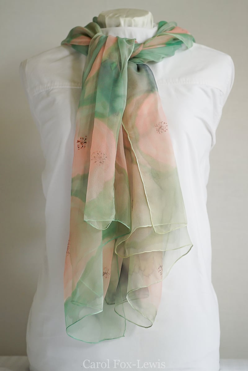 Hand Painted Silks 2 - The Fantastic Mrs. Fox