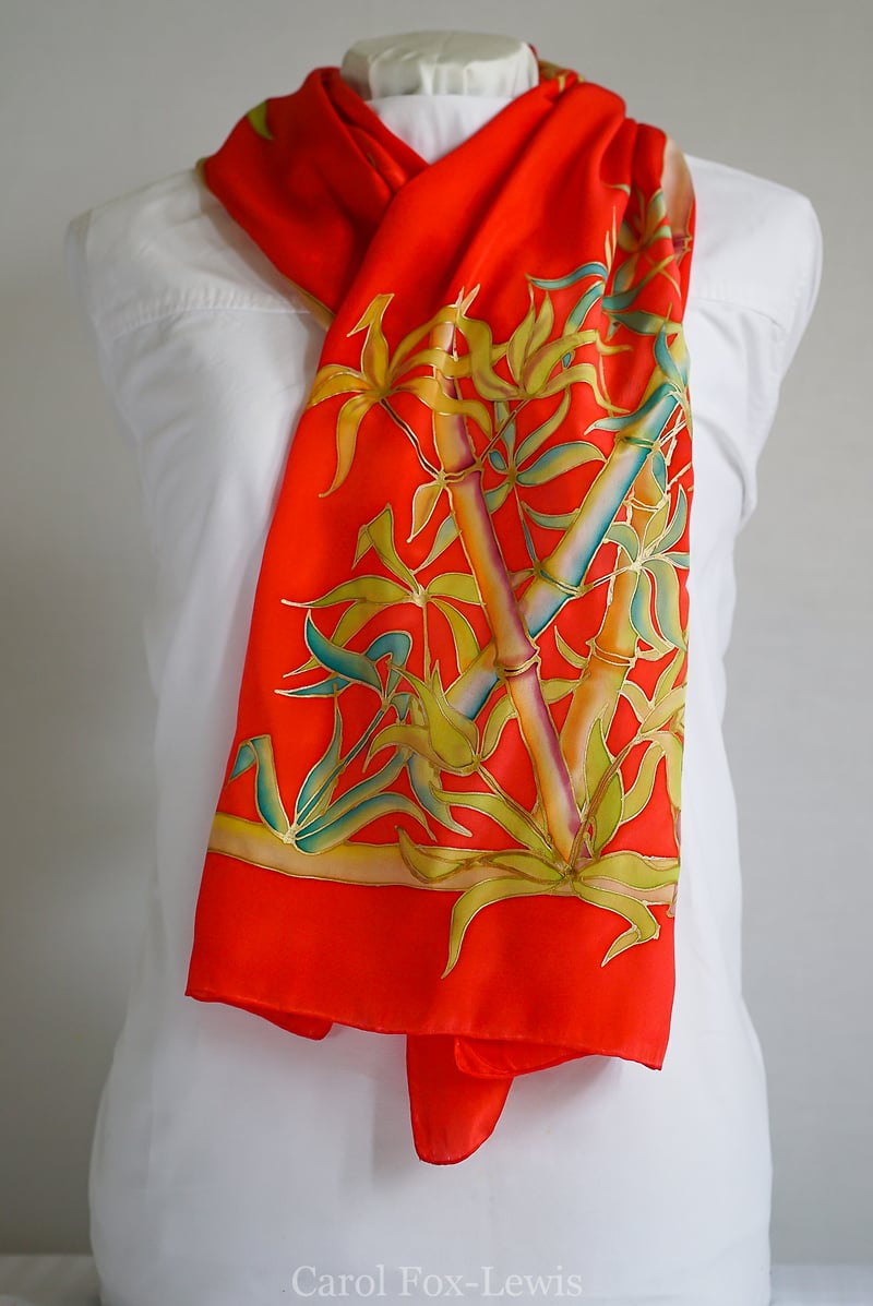 Hand Painted Silks 2 - The Fantastic Mrs. Fox