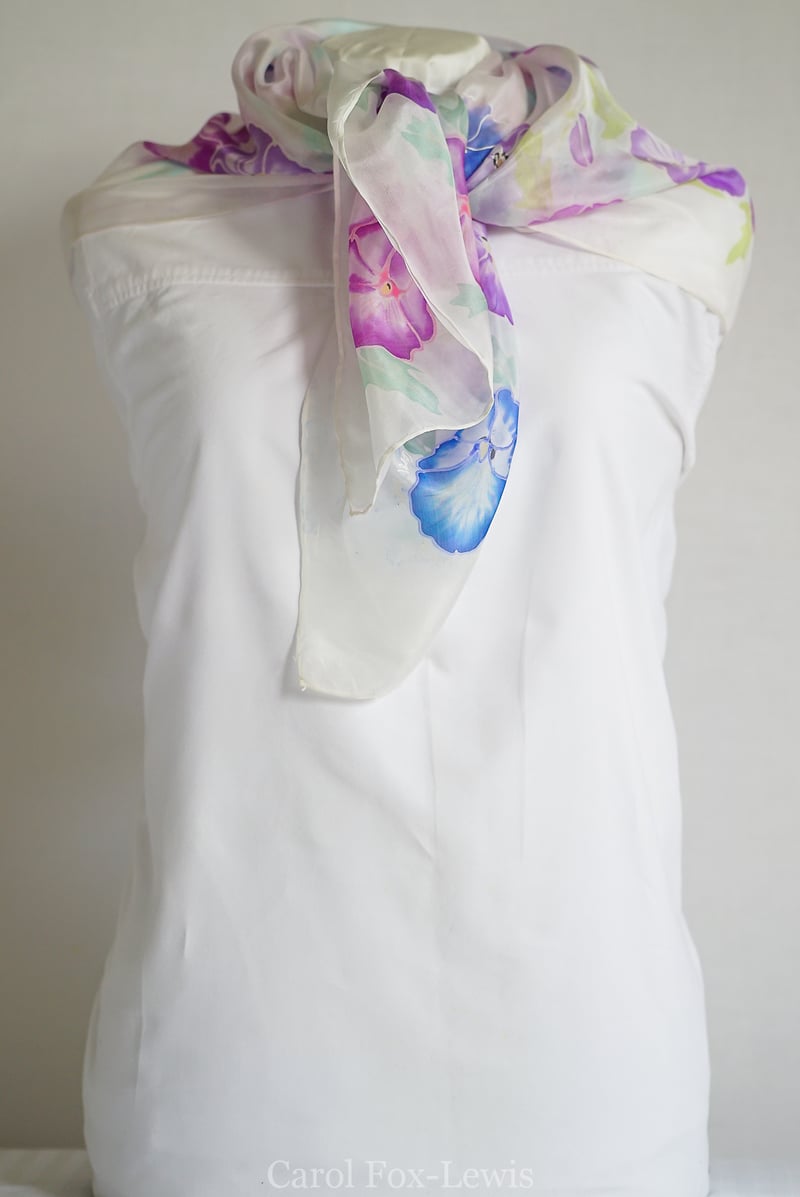 Hand Painted Silks 2 - The Fantastic Mrs. Fox