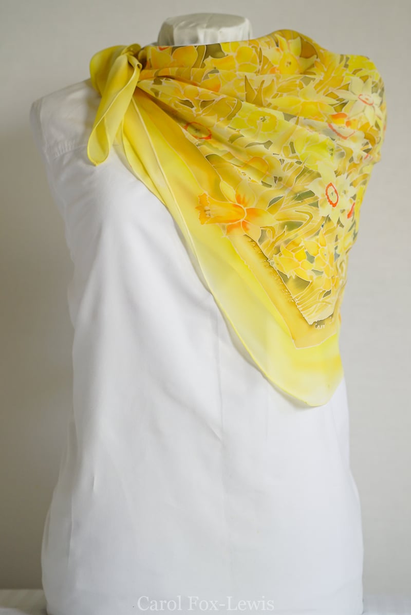 Hand Painted Silks 2 - The Fantastic Mrs. Fox