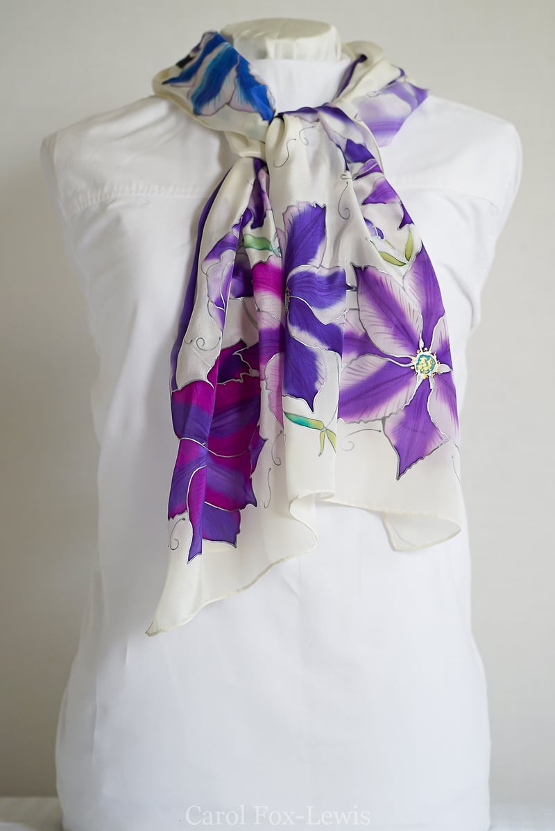 Hand Painted Silks 2 - The Fantastic Mrs. Fox