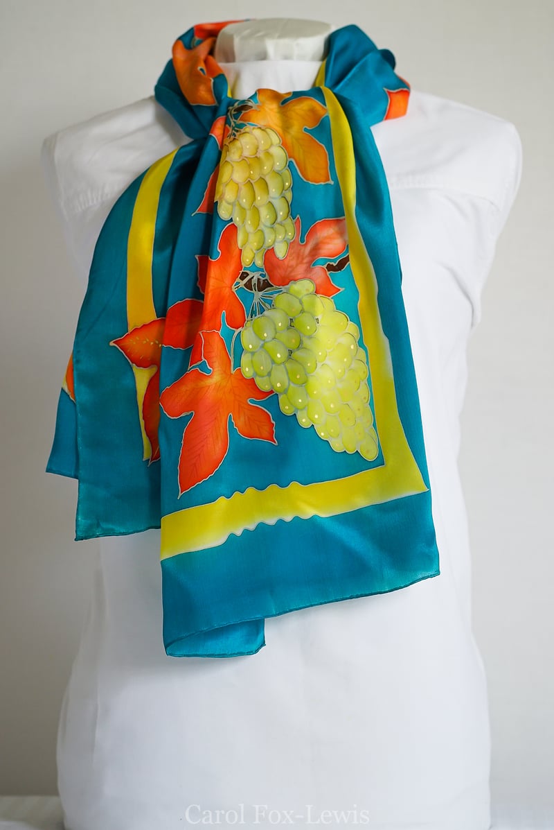 Hand Painted Silks 2 - The Fantastic Mrs. Fox