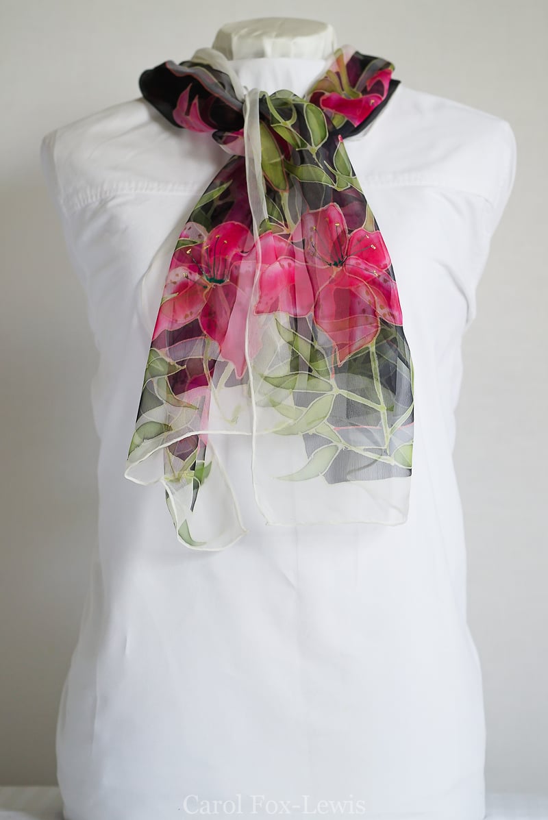 Hand Painted Silks 2 - The Fantastic Mrs. Fox